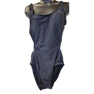 White Birch Swimsuit Black Sassy Open Back One Piece Womens Size Small New